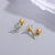 1 Pair Sterling Silver Solid Color Ear Studs