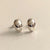 1 Pair Sterling Silver Solid Color Ear Studs