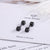 1 Pair Sterling Silver Solid Color Ear Studs