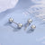 1 Pair Sterling Silver Solid Color Ear Studs