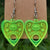 1 Pair Streetwear Cool Style Geometric Heart Shape Skull Arylic Drop Earrings