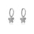 1 Pair Streetwear Devil's Eye Heart Shape Butterfly Plating Inlay Copper Zircon Drop Earrings