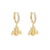 1 Pair Streetwear Devil's Eye Heart Shape Butterfly Plating Inlay Copper Zircon Drop Earrings