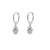 1 Pair Streetwear Devil's Eye Heart Shape Butterfly Plating Inlay Copper Zircon Drop Earrings