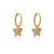 1 Pair Streetwear Devil's Eye Heart Shape Butterfly Plating Inlay Copper Zircon Drop Earrings