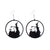 1 Pair Streetwear Geometric Skull Ghost Arylic Earrings