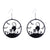 1 Pair Streetwear Geometric Skull Ghost Arylic Earrings