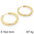 1 Pair Streetwear Solid Color Stainless Steel Hoop Earrings