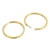 1 Pair Streetwear Solid Color Stainless Steel Hoop Earrings