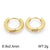 1 Pair Streetwear Solid Color Stainless Steel Hoop Earrings