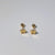 1 Pair Sweet Cross Heart Shape Plating Titanium Steel Ear Studs