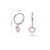 1 Pair Sweet Heart Shape Sterling Silver Inlay Zircon White Gold Plated Gold Plated Drop Earrings