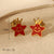 1 Pair Sweet Simple Style Christmas Tree Santa Claus Enamel 304 Stainless Steel 14K Gold Plated Ear Studs