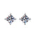 1 Pair Sweet Simple Style Round Heart Shape Bow Knot Plating Inlay Copper Zircon Silver Plated Drop Earrings