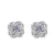 1 Pair Sweet Simple Style Round Heart Shape Bow Knot Plating Inlay Copper Zircon Silver Plated Drop Earrings