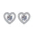 1 Pair Sweet Simple Style Round Heart Shape Bow Knot Plating Inlay Copper Zircon Silver Plated Drop Earrings