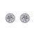 1 Pair Sweet Simple Style Round Heart Shape Bow Knot Plating Inlay Copper Zircon Silver Plated Drop Earrings