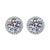 1 Pair Sweet Simple Style Round Heart Shape Bow Knot Plating Inlay Copper Zircon Silver Plated Drop Earrings