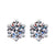 1 Pair Sweet Simple Style Round Heart Shape Bow Knot Plating Inlay Copper Zircon Silver Plated Drop Earrings