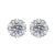 1 Pair Sweet Simple Style Round Heart Shape Bow Knot Plating Inlay Copper Zircon Silver Plated Drop Earrings