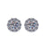 1 Pair Sweet Simple Style Round Heart Shape Bow Knot Plating Inlay Copper Zircon Silver Plated Drop Earrings