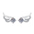 1 Pair Sweet Simple Style Round Heart Shape Bow Knot Plating Inlay Copper Zircon Silver Plated Drop Earrings