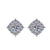 1 Pair Sweet Simple Style Round Heart Shape Bow Knot Plating Inlay Copper Zircon Silver Plated Drop Earrings