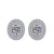 1 Pair Sweet Simple Style Round Heart Shape Bow Knot Plating Inlay Copper Zircon Silver Plated Drop Earrings