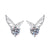 1 Pair Sweet Simple Style Round Heart Shape Bow Knot Plating Inlay Copper Zircon Silver Plated Drop Earrings