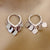 1 Pair Vacation Heart Shape Stainless Steel Drop Earrings