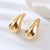 1 Pair Vacation Solid Color Plating Stainless Steel Gold Plated Silver Plated Ear Studs