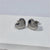 1 Pair Vintage Style Heart Shape Stainless Steel 18k Gold Plated Ear Studs