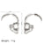 1 Pair Vintage Style Skull Plating Alloy Earrings