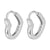 1 Pair White Gold Plated Gold Plated Sterling Silver Heart Shape Earrings