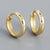 1 Pair White Gold Plated Gold Plated Sterling Silver Round Earrings