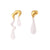 1 Pair Y2k Fashion Irregular Stainless Steel Asymmetrical Enamel Plating Drop Earrings