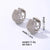 1 Pair Y2k Hip-hop Simple Style Circle Plating Inlay Copper Zircon White Gold Plated Gold Plated Earrings