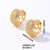 1 Pair Y2k Hip-hop Simple Style Circle Plating Inlay Copper Zircon White Gold Plated Gold Plated Earrings