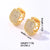 1 Pair Y2k Hip-hop Simple Style Circle Plating Inlay Copper Zircon White Gold Plated Gold Plated Earrings