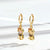 1 Pair Y2k Simple Style Mermaid Inlay Copper Zircon Drop Earrings