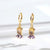 1 Pair Y2k Simple Style Mermaid Inlay Copper Zircon Drop Earrings