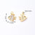 1 Pc/Package 12x11.5mm 18.5x19.5mm Hole 3~3.9mm Copper Zircon White Gold Plated Gold Plated Fish Polished Pendant