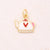 1 Pc/Package 12x13mm 15x10mm 9x12mm Hole 3~3.9mm Copper 18K Gold Plated Heart Shape Phone Teapot Polished Pendant