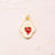 1 Pc/Package 12x13mm 15x10mm 9x12mm Hole 3~3.9mm Copper 18K Gold Plated Heart Shape Phone Teapot Polished Pendant