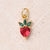 1 Pc/Package 12x6mm 13x7mm 9x8mm Hole 3~3.9mm Copper Zircon 18K Gold Plated Cherry Apple Pineapple Polished Pendant