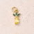 1 Pc/Package 12x6mm 13x7mm 9x8mm Hole 3~3.9mm Copper Zircon 18K Gold Plated Cherry Apple Pineapple Polished Pendant