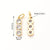 1 Pc/Package 13.5x4mm Hole 2~2.9mm Copper Zircon White Gold Plated Gold Plated Solid Color Transparent Polished Pendant