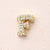 1 Pc/Package 13x10.5x4.5mm 13x11x4.5mm 13x9x4.5mm 10x1.8mm Copper Zircon 18K Gold Plated Letter Polished Beads