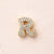 1 Pc/Package 13x10.5x4.5mm 13x11x4.5mm 13x9x4.5mm 10x1.8mm Copper Zircon 18K Gold Plated Letter Polished Beads