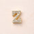 1 Pc/Package 13x10.5x4.5mm 13x11x4.5mm 13x9x4.5mm 10x1.8mm Copper Zircon 18K Gold Plated Letter Polished Beads